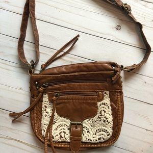 Lace pocket Crossbody purse